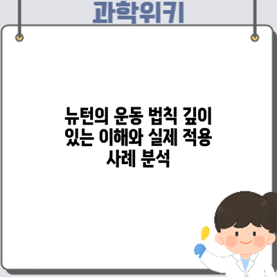 뉴턴의 운동 법칙: 깊이 있는 이해와 실제 적용 사례 분석