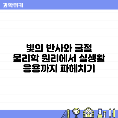 빛의 반사와 굴절: 물리학 원리에서 실생활 응용까지 파헤치기