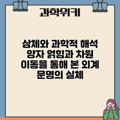 삼체와 과학적 해석: 양자 얽힘과 차원 이동을 통해 본 외계 문명의 실체