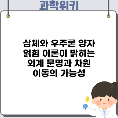 삼체와 우주론: 양자 얽힘 이론이 밝히는 외계 문명과 차원 이동의 가능성