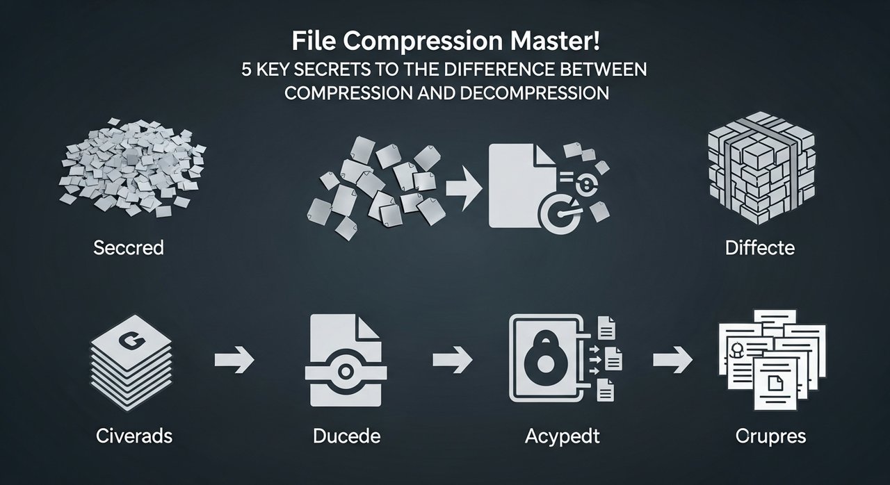 파일 압축 마스터! 압축과 압축해제 차이 5가지 핵심 비법
