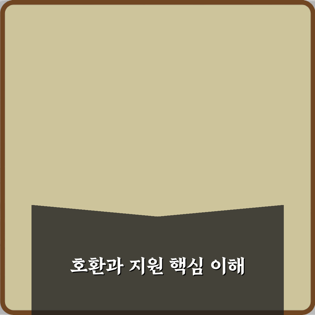 호환과 지원 차이 뜻 정리 심층분석: 7가지 핵심 포인트